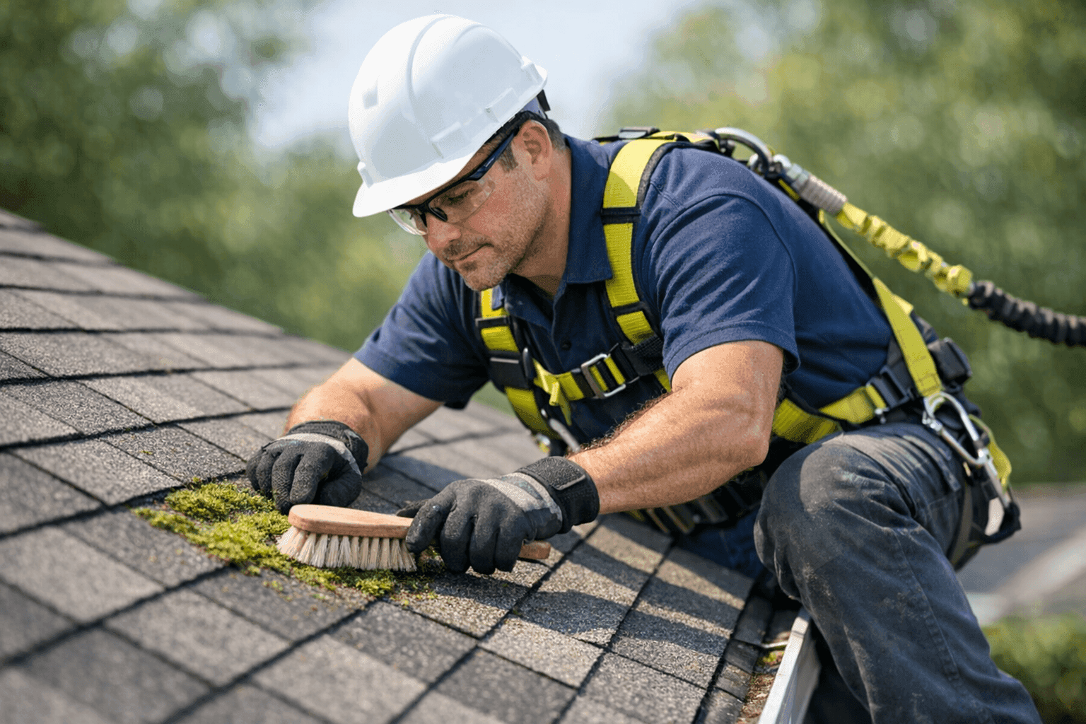 How to Safely Remove Moss and Algae From Your Roof