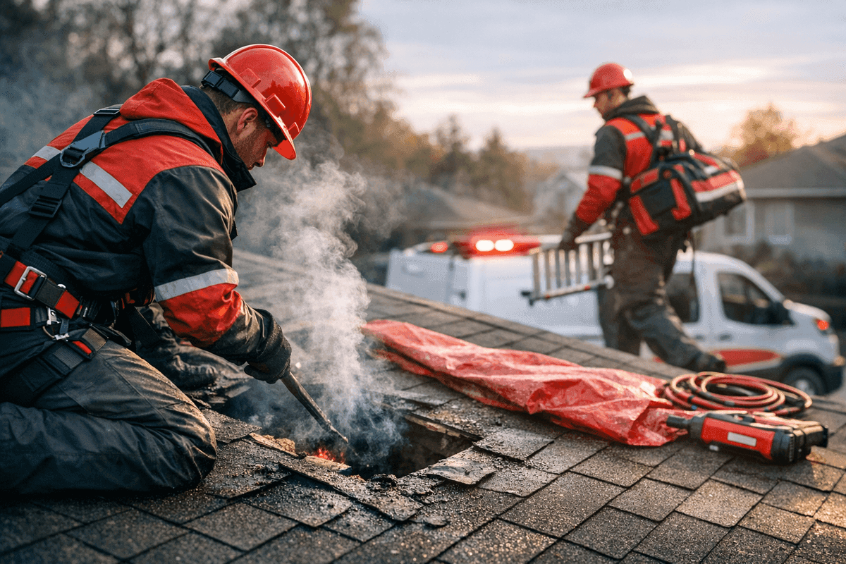 Emergency Services service by Overhead Roofing