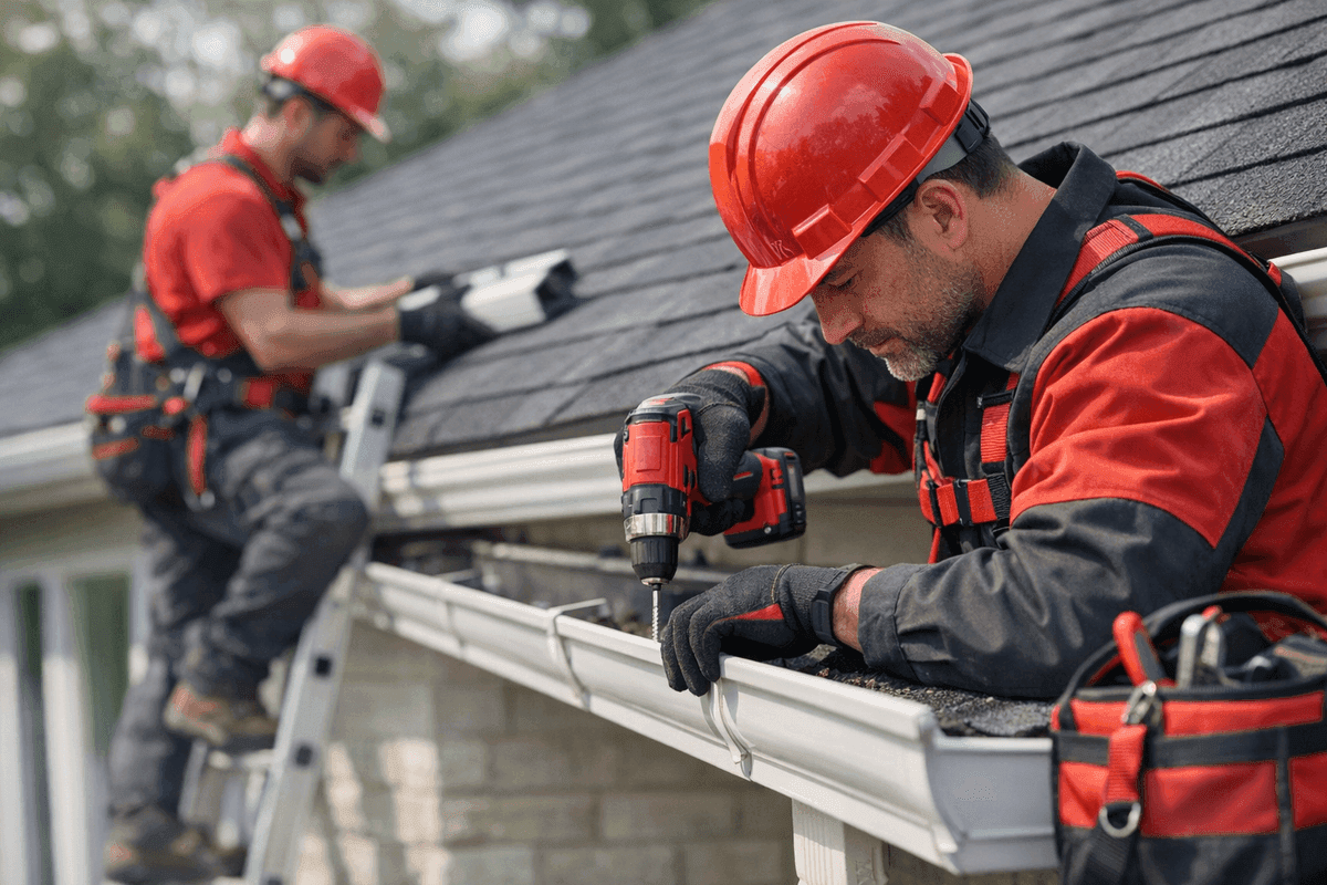 Gutter Repair service by Overhead Roofing