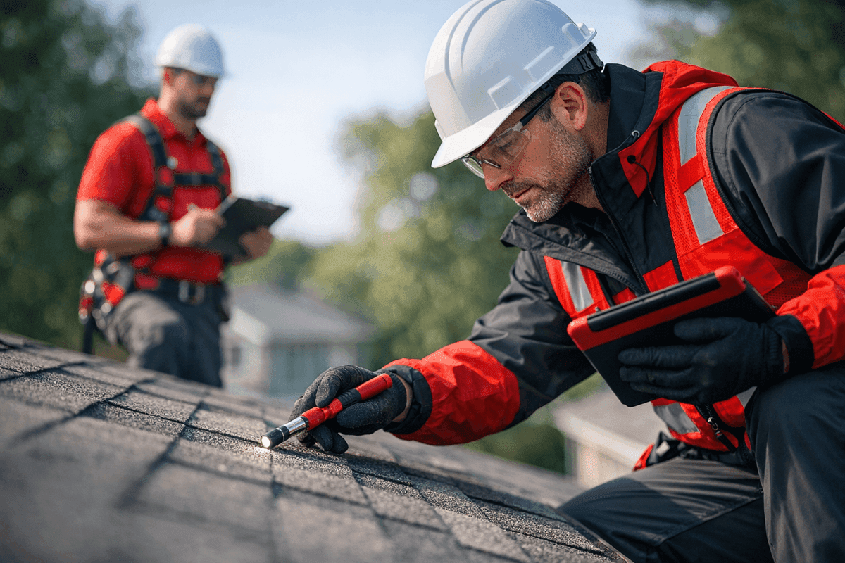 Inspections service by Overhead Roofing