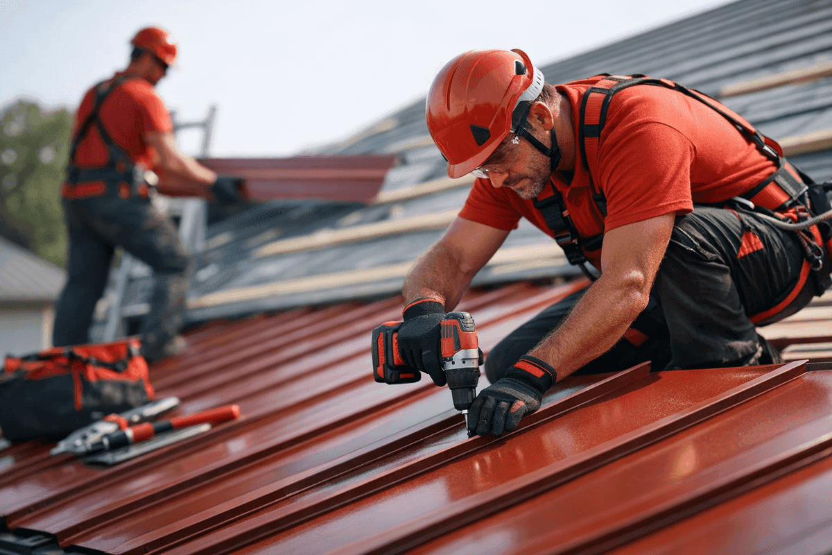 Metal Roofing service by Overhead Roofing