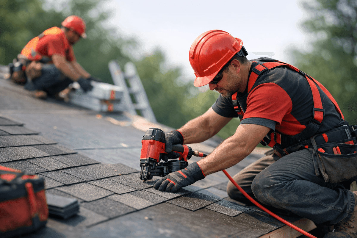 Shingle Roofing service by Overhead Roofing