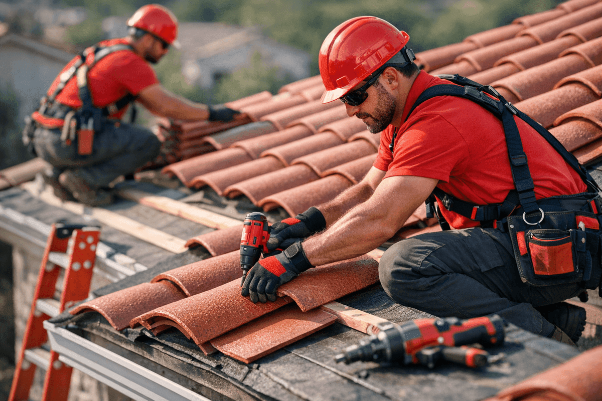 Tile Roofing service by Overhead Roofing